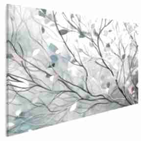 Obraz na płótnie - abstrakcja 120x80 cm 110701 dom vaku dsgn, kolorowe gałęzie, z gałęziami