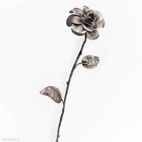 miedzi unikatowy prezent kwiat roża miedź oryginalna