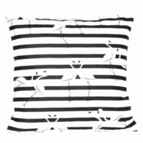 Poduszka flamingos and black stripes 50x50cm od majunto flaming, flamingi