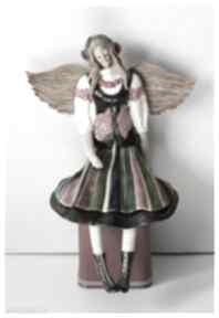 Anielica w stroju krakowskim wylęgarnia pomysłów ceramika, anioł