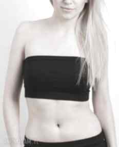 basic black - sportowy opaska, rozmiar L bielizna hueme top, biustonosz, bandeau, zamsz