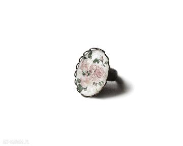 z motywem kwiatowym theresa ursulas jewelry pierścionek, róże, floral, różyczki, kwiaty