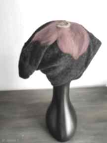 Czapka wełniana handmade-czapka handmade na podszewce, rozmiar