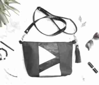 Patty mini bag black&silver torebki