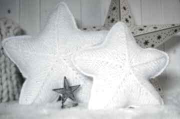 Pomysł na święta? Christmas stars dwie poduszki wool byme gwiazda, dekoracja świąteczna