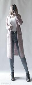 Kardigan, płaszczyk damski swetry bellafeltro długi, dzianinowy, sweter, elegancki