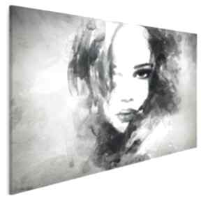 Obraz na płótnie - kobieta portret 120x80 cm 14901 vaku dsgn, twarz, abstrakcja, nowoczesny