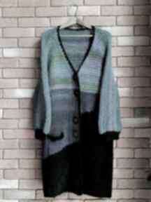Kolorowy z alpaki the wool art swetry, kardigan, nadrutch, na prezent, sweter