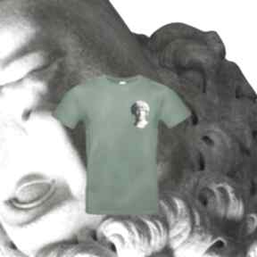 Zielona męska "david" ravenart koszulka, z nadrukiem, print