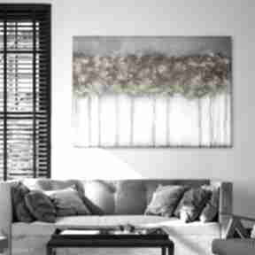 Obraz na płótnie - abstrakcyjne drzewa 100x70 cm 1-0323 raspberryem, wydruk pejzaż