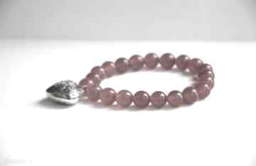 Serce love: kamienie jadeit, nowość, prezent bracelet by sis