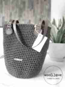 Torba szydełkowa queen - na zamówienie torebki wool love shopper bag, handmade, ze sznurka