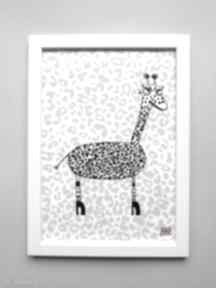 "giraffe" plakaty cruelly cool panterka, żyrafa, dziecko, plakat, grafika