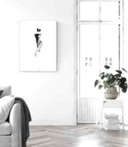 Minimalizm: do salonu: abstrakcja akt. Grafika kobieta nowoczesne obrazy dom art krystyna siwek