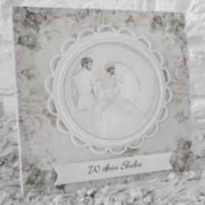 Kartka ślubna scrapbooking spod igly maryski ślub, życzenia, prezent