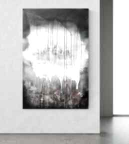 Nowoczesny obraz do salonu 100x150, abstrakcja, 3196770 art krystyna siwek, grafika czarno