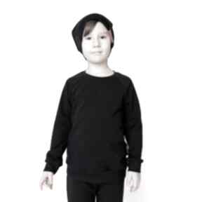 Bluza dresowa czarna mamaiti basic, gładka, bawełniana, dla dziecka, bezpieczna