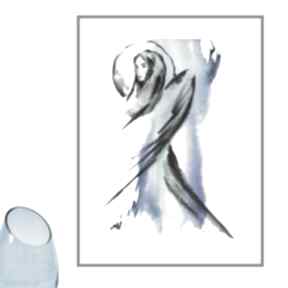 Anioł: abstrakcja prezent obrazy do salonu recznie malowane: aniołek