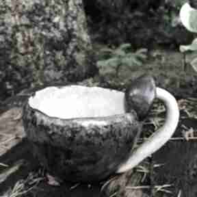 Kubek ceramiczny z grzybem - grzyb ceramika smokfa dla grzybiarza, prezent