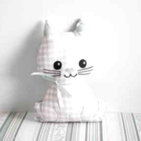 Kotek psotek - rózia 19 cm maskotki mały koziołek kot, haftowany, panna kotta
