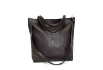 Shopper bag torebki czarnaowsianka klasyczna, brązowa, uniwersalna