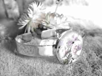 Romantyczna bransoleta - romantica gala vena, kwiaty, lila, matki, prezent, unikat