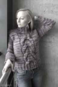 warkocz swetry swetromania warjosz, sweter, wrzosowy, długi, rękaw