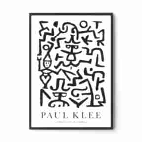 Paul klee - plakat 30x40 cm plakaty hogstudio, sztuka, nowoczesna, czarno biały