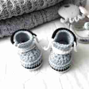 burlington dziane buciki, trampki, ręcznie wykonane, prezent, dla dziecka, niemowlaka