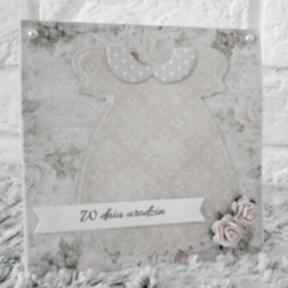 Kartka urodzinowa imieninowa scrapbooking spod igly maryski urodziny, prezent, życzenia