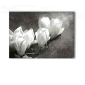 Obraz - magnolia wydruk na płótnie yenoo, malowany ręcznie, kwiaty, płótno