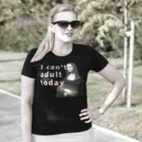 t-shirt i can't today, lisa koszulki viva larte vinci, mona, sztuka, adult, design