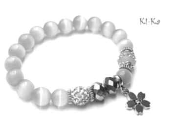 Kolekcja rich silver flower uleksyt shamballa swarovski agat