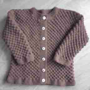 Rękodzieło sweterek na drutach włóczka akrylowa gaga art