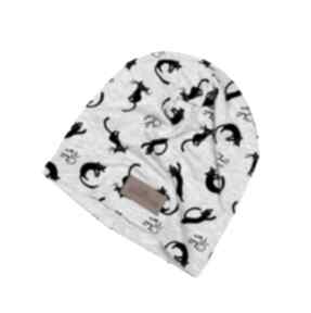 Czapka koty na prezent dla kociary beanie go deco, kot, ciepła, unisex, kotki