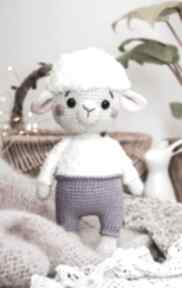 Owieczka maskotka, na szydełku, owca dla dzieci, przytulanka, zabawka ruda manufaktura prezent