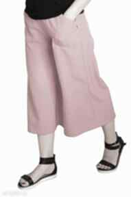 Różowe spodnie szwedy non tess szwedy, szerokie, nogawki, luźne,