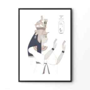 Plakat 40x50 cm hogstudio obraz, grafika, egipt, starożytność