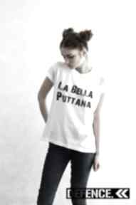 La bella t-shirt white defence koszulki modne