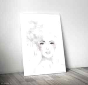 Wersja cyfrowa grafika kobieta skan plakat obraz dekoracja