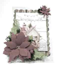 Święta prezent: kartka świąteczna scrapbooking kartk, życzenia