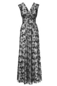 Sukienka 11 ss 2022 paweł kuzik ażurowa, długa, elegancka, weselna, poprawiny