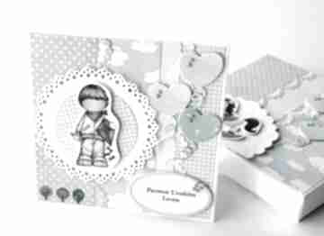 Kartka na urodziny scrapbooking po godzinach, prezent, chłopiec