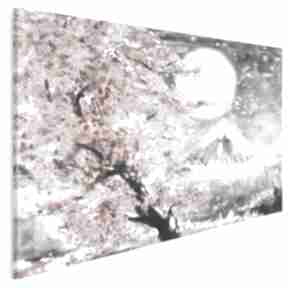 Obraz na płótnie - japonia wiśnia pejzaż czewrwony - 120x80 cm 89906 vaku