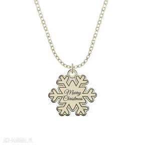 Celebrate snowflake necklace płatek śnieg celebrytka łańcuszek