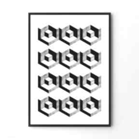 Plakat black pattern 40x50 cm hogstudio