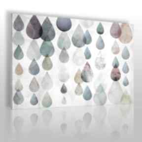 Obraz na płótnie - kolorowe krople 90x60 cm 27101 vaku dsgn, łzy - deszcz, nowoczesny