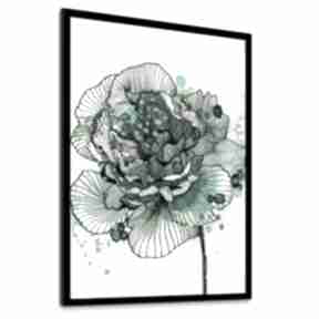 drukowany na płotnie z kwiat, roślina, w formacie 50x70cm ludesign gallery obraz, róża