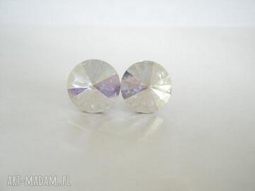 6mm crystal ab srebro 925 molicka swarovski, wkrętki, sztyfty, kryształki, malutkie