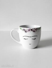 Kubek frida - 450 ml kubki muki design, porcelanowy, ręcznie, malowany